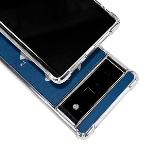 MLB New York Yankees - Solid Distressed Google Pixel 6 Clear Case
